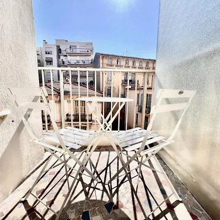Riviera - Carré D'or - Large Ac Terrasse - Très Calme - Balcon Berlioz 2 3* Nizza